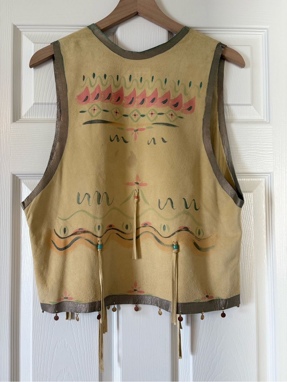 Linda Harris Hand Painted Leather Vest